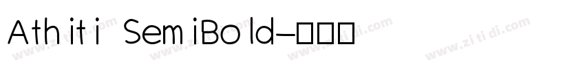 Athiti SemiBold字体转换